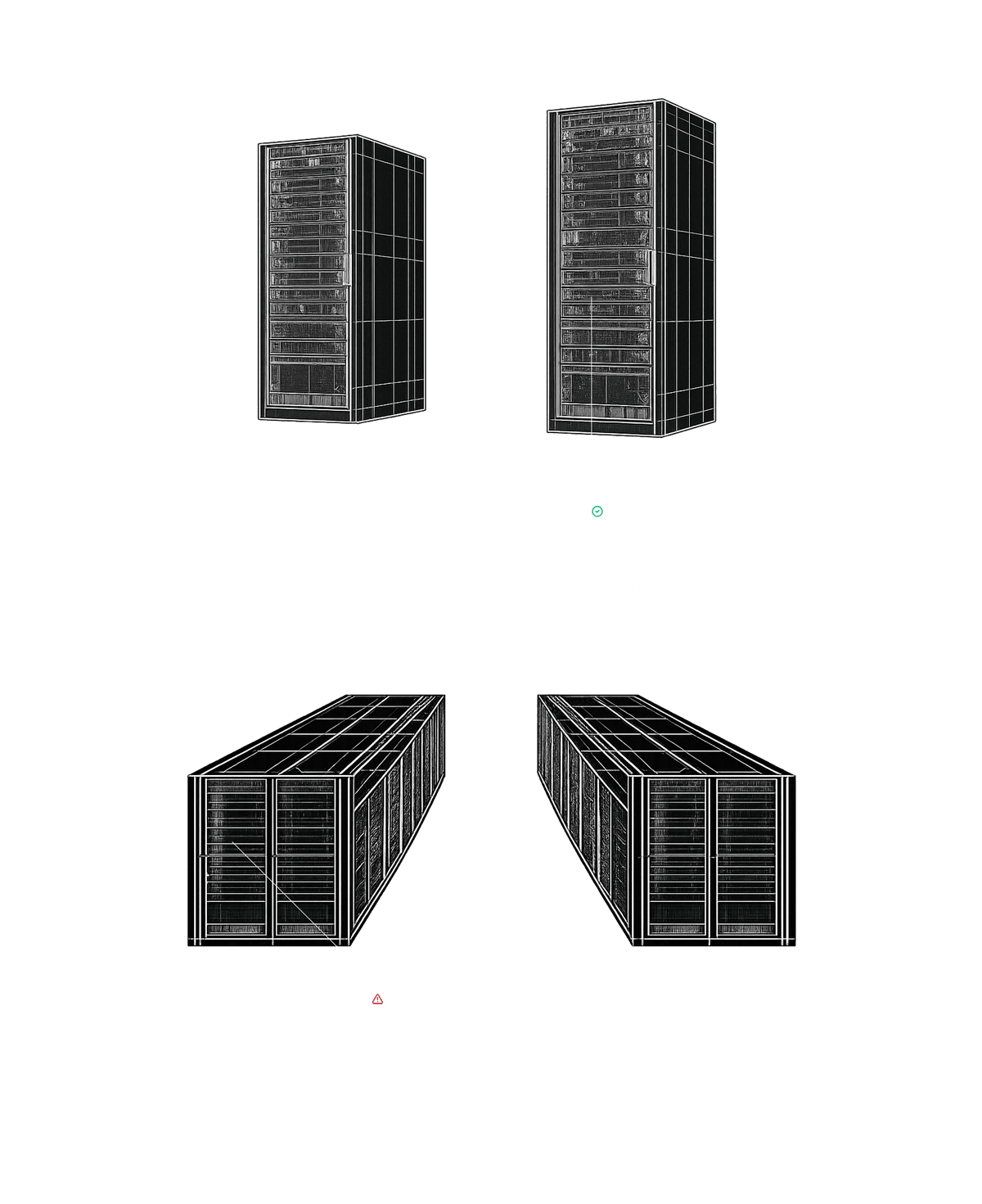 Data center rack schematic visualization
